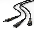 Wi‑C024 Elite 3In1 Type‑C Lightning Type‑C Micro Usb 100 W 1.2 M Hızlı Şarj Kablosu