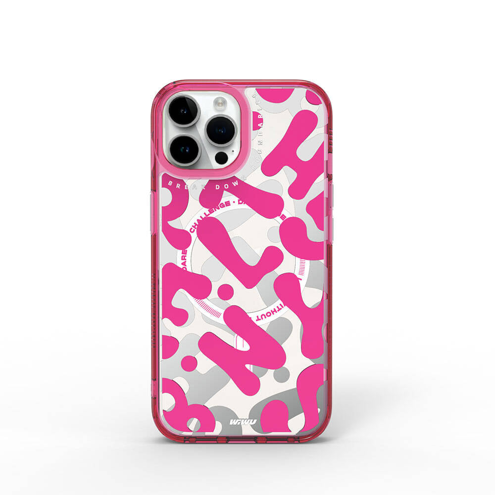 Fluorescent G Serisi Magsafe Uyumlu Boya Desenli Iphone 15 Pro Max Kılıf
