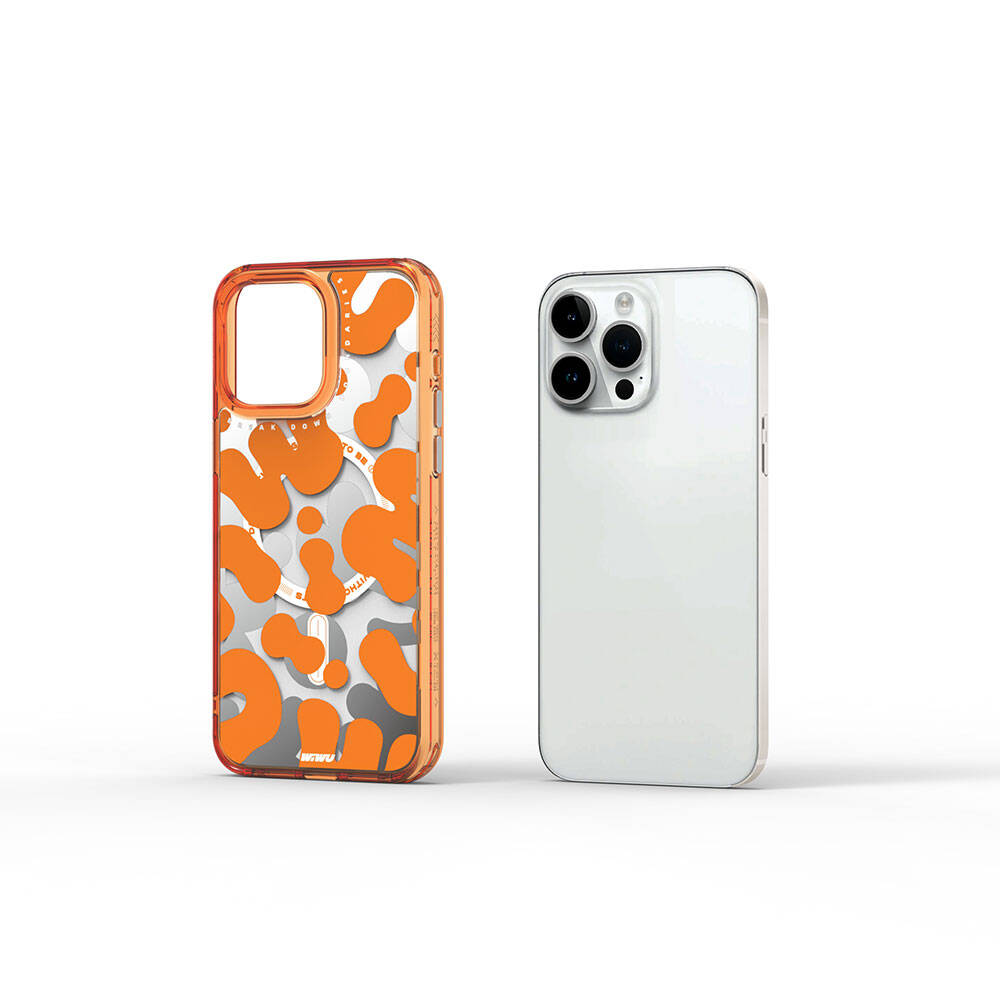 Fluorescent G Serisi Magsafe Uyumlu Boya Desenli Iphone 15 Pro Max Kılıf