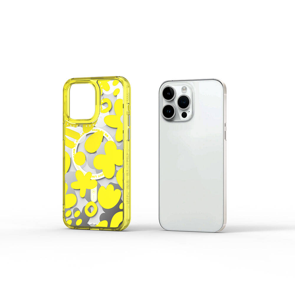 Fluorescent G Serisi Magsafe Uyumlu Boya Desenli Iphone 15 Pro Max Kılıf
