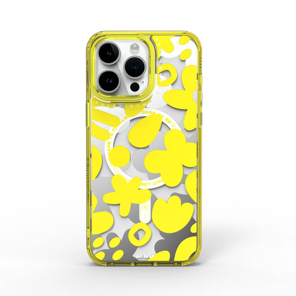 Fluorescent G Serisi Magsafe Uyumlu Boya Desenli Iphone 15 Pro Kılıf