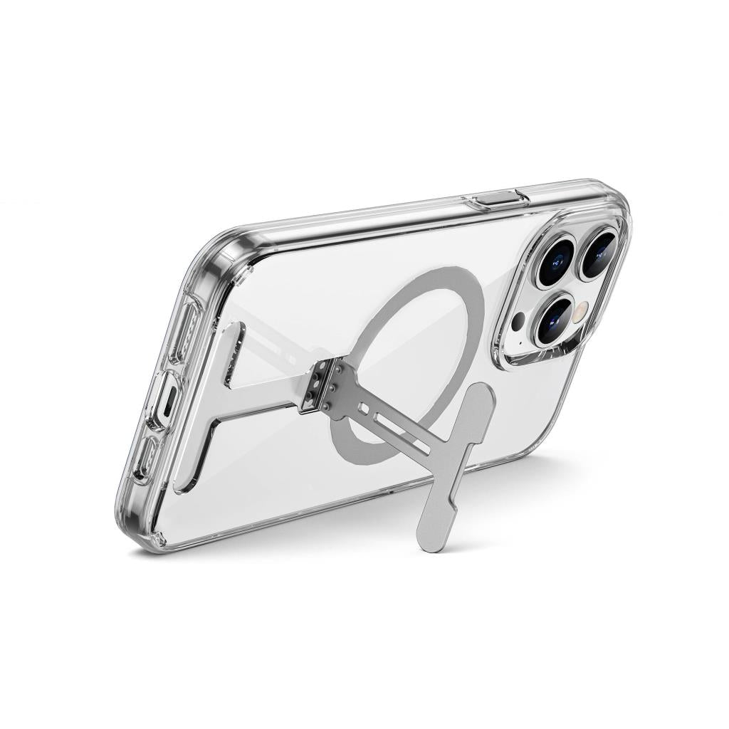 Fyy-014 Magsafe Uyumlu Standlı Şeffaf Iphone 15 Pro Kılıf