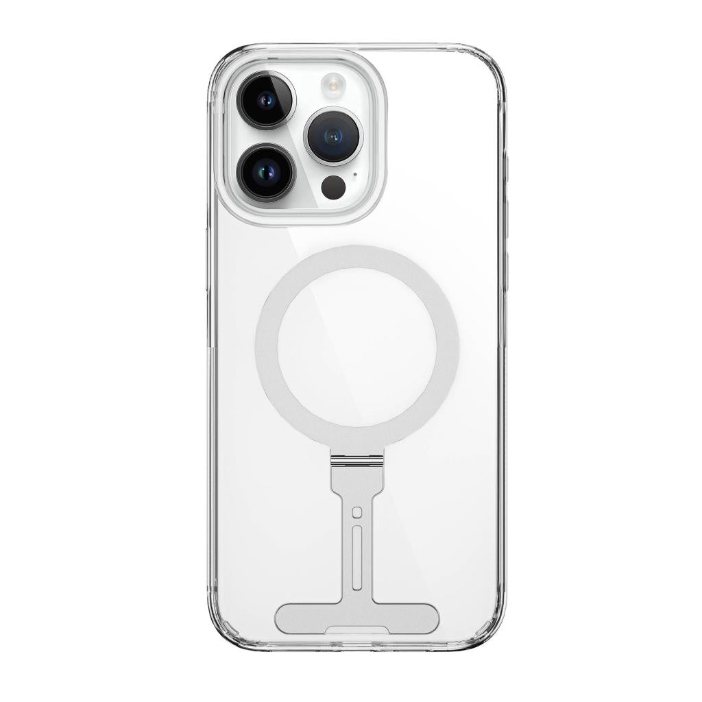 Fyy-014 Magsafe Uyumlu Standlı Şeffaf Iphone 15 Pro Max Kılıf