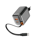 Wi-G020 Helix Gan Usb-A Type-C Pd 67W Şarj Cihazı Ve Kablo Set