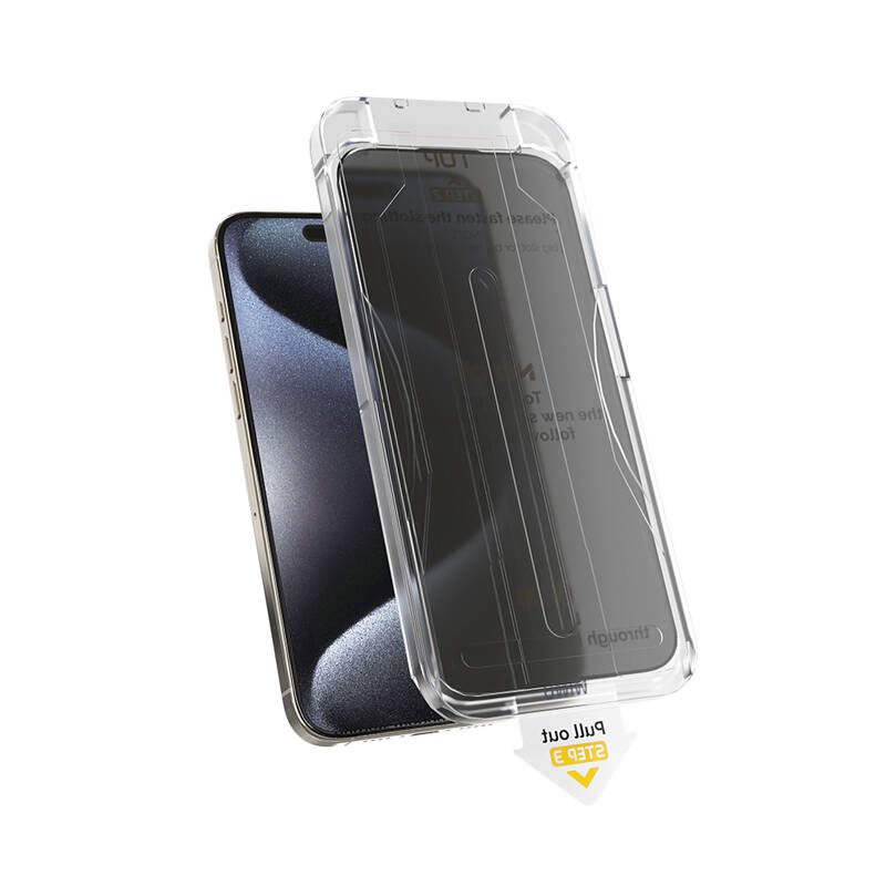Iprivacy 360° Iphone 16 Kolay Uygulamalı Temperli Ekran Koruyucu