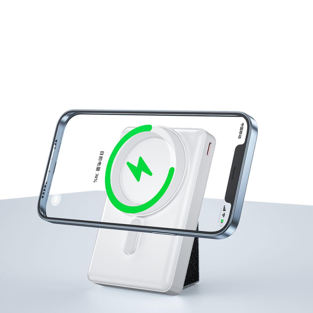 Jc-20 Standlı Magsafe Uyumlu Şeffaf Wireless Powerbank 15W 10000Mah