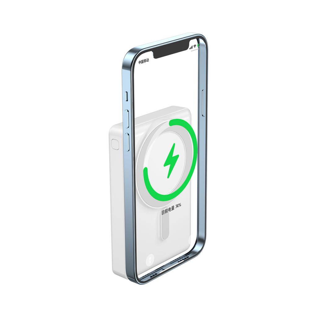 Jc-20 Standlı Magsafe Uyumlu Şeffaf Wireless Powerbank 15W 10000Mah