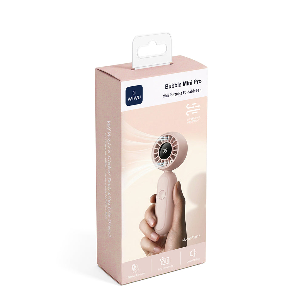Wi-Fs017 Bubble Mini Pro Katlanabilir Dijital Led El Fanı