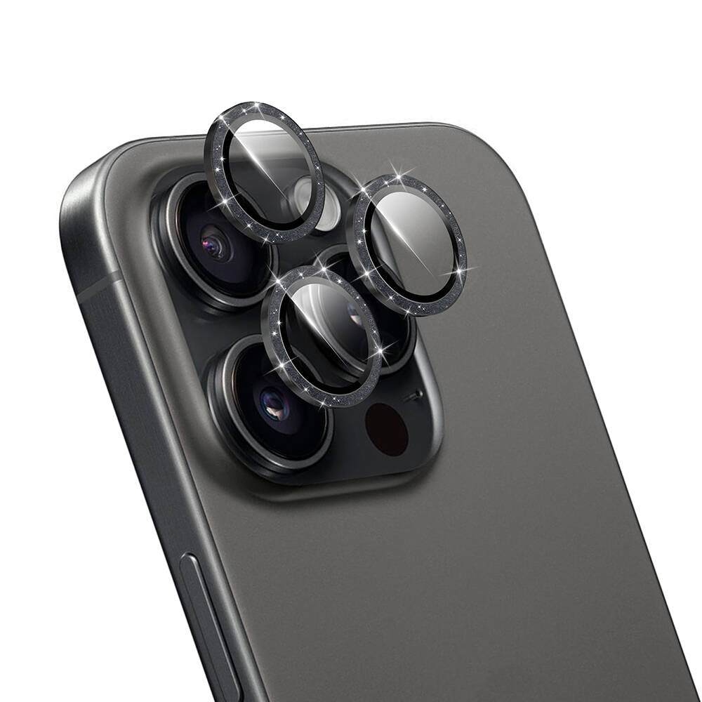 Lg-006 Diamond Kolay Uygulamalı Iphone 16 Pro Kamera Lens Koruyucu