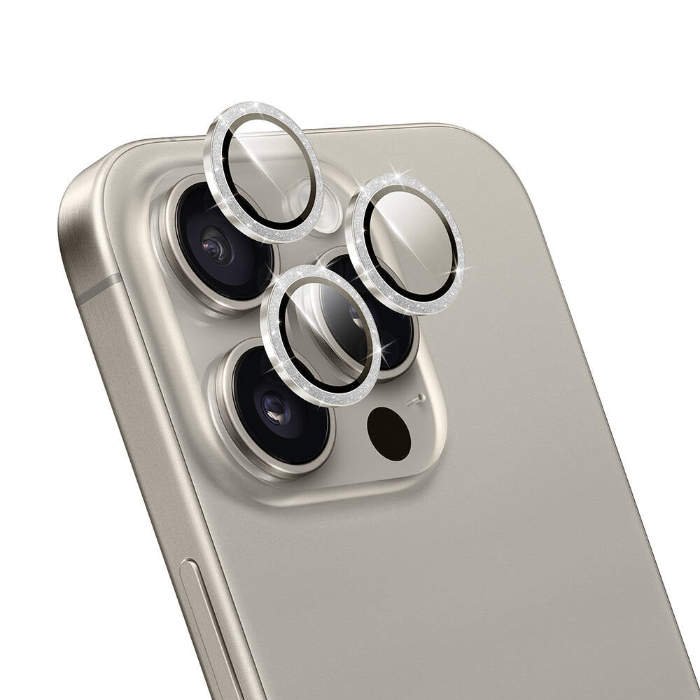 Lg-006 Diamond Kolay Uygulamalı Iphone 16 Pro Kamera Lens Koruyucu