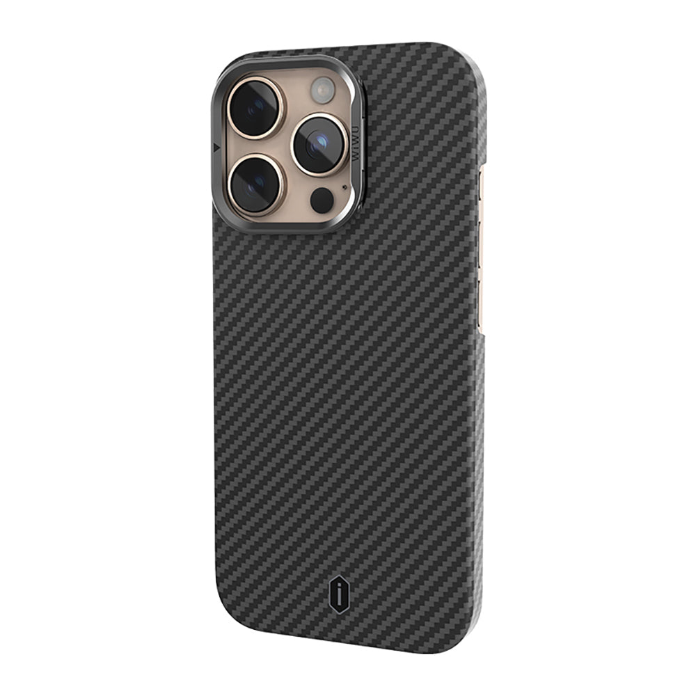 Magsafe Uyumlu Kamera Standlı Aramid Kevlar Iphone 16 Pro Kılıf