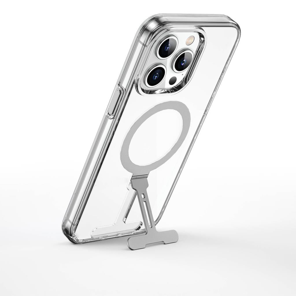 Fyy-014 Magsafe Uyumlu Standlı Şeffaf Iphone 15 Pro Max Kılıf