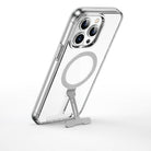 Fyy-014 Magsafe Uyumlu Standlı Şeffaf Iphone 15 Pro Kılıf