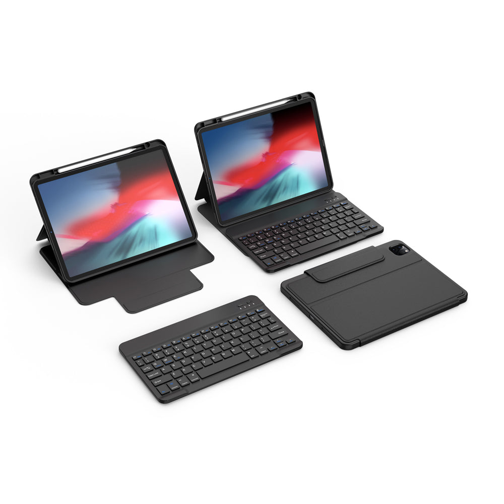 Protective Gizli Kalem Bölmeli Klavyeli Ipad Kılıf