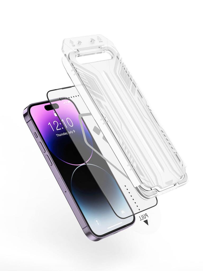 Ivista Kolay Uygulama Aparatlı Yüksek Dayanıklı Iphone 15 Pro Ekran Koruyucu