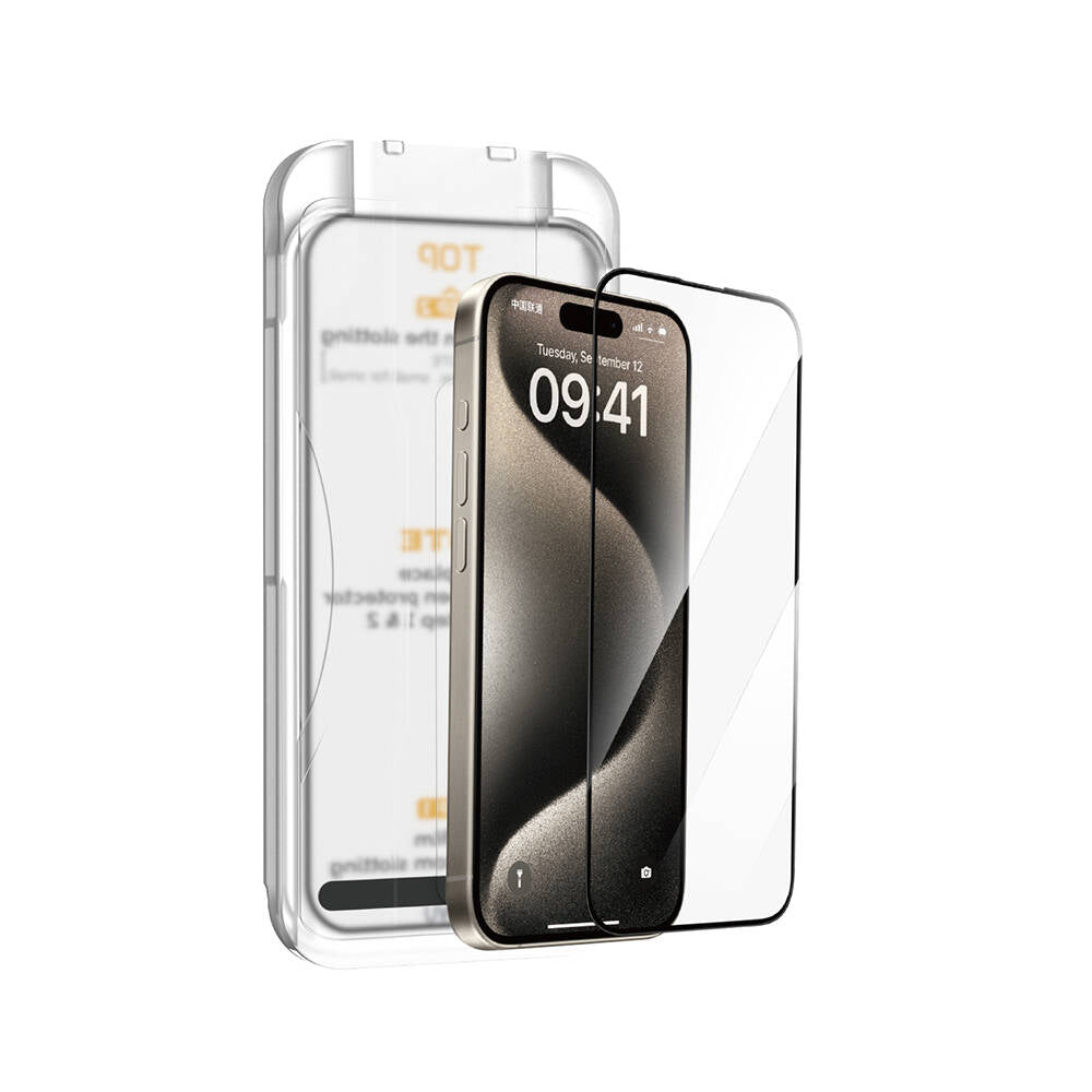 Sq-008 Easy Install Iphone 14 Pro Max Temperli Cam Ekran Koruyucu