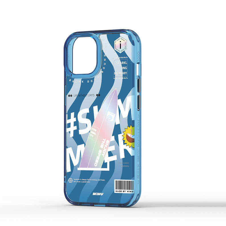 Summer Serisi Çift Katman Desenli Iphone 15 Pro Kılıf