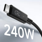 Wi-C102 Thunderbolt 5 Type-C Kablo 240W 16K 180 Cm