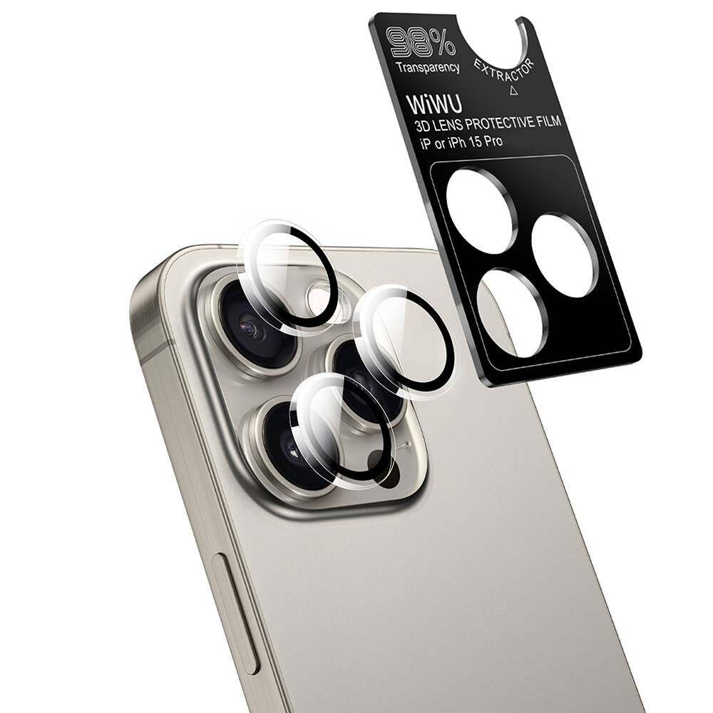 Wi‑Ip002 Iphone 15 Pro Ekran Ve Kamera Lens Koruyucu Set
