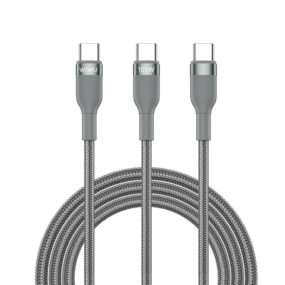 Wi-C029 Concise 2In1 Type-C Lightning Micro Usb 100W 1.2M Hızlı Şarj Kablosu