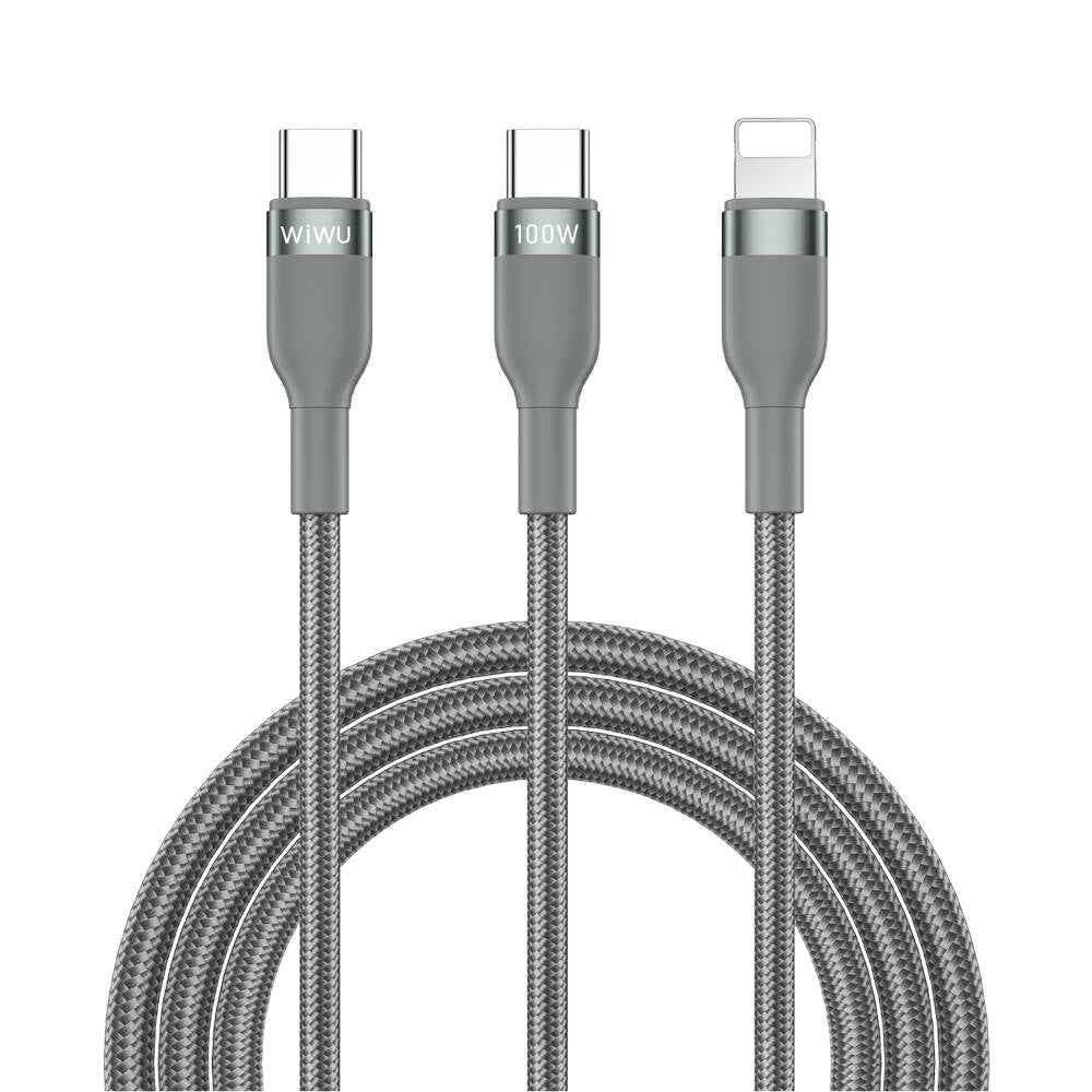 Wi-C029 Concise 2In1 Type-C To Lightning 100W Pd 1.2M Şarj Kablosu