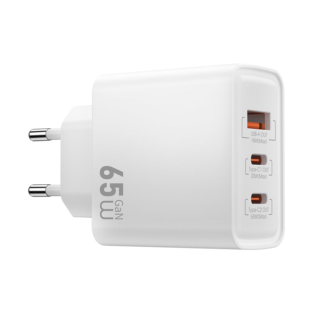 Wi-G005 Essen Serisi Gan Tech Pd Hızlı Şarj Özellikli Şarj Başlığı 65W