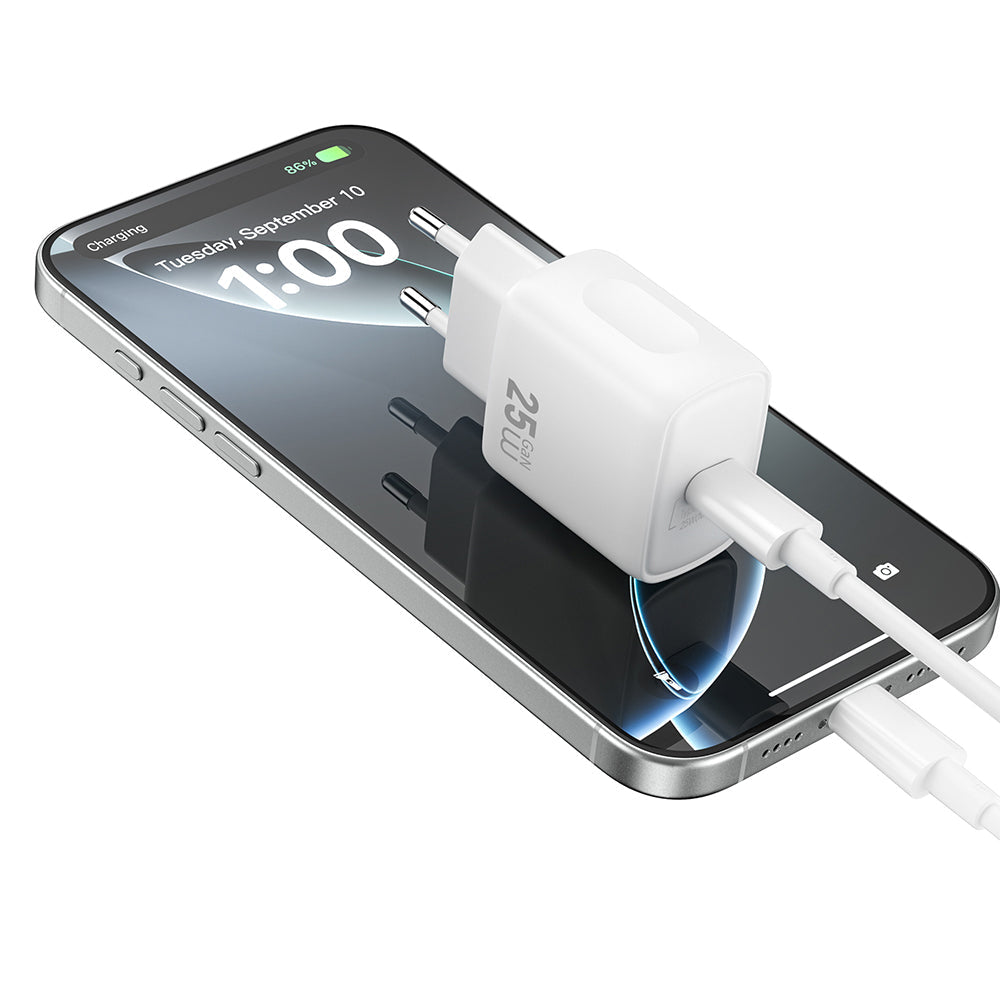 Wi-G016 Essen Serisi Gan Tech Pd Hızlı Şarj Özellikli Şarj Başlığı 25W