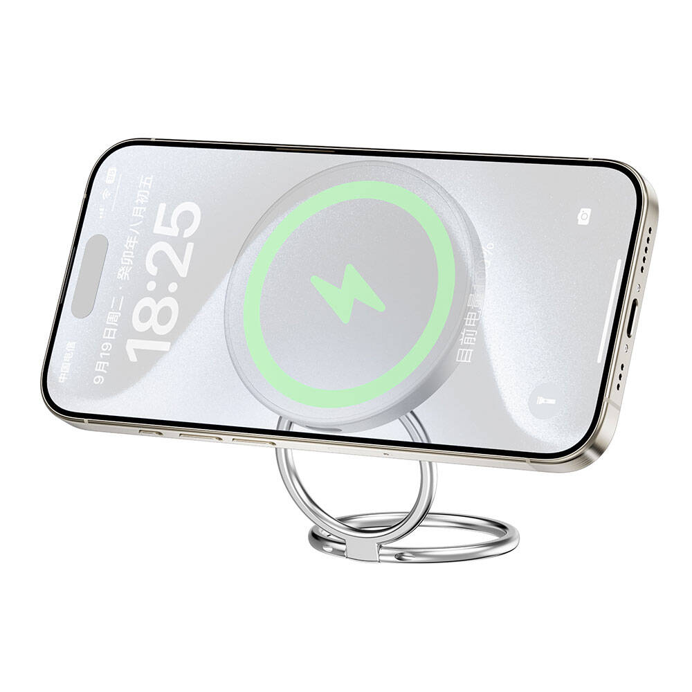 Wi-W027 Magsafe Uyumlu 3‑In‑1 Manyetik Kablosuz Şarj Standı (15 W)
