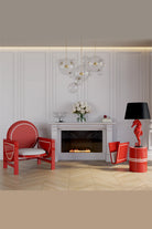 Wonderland Design Atelier-Denizatı Figürlü Kırmızı Lake Abajur-Abajur-4-Milagron.com