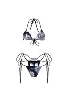 Wuen İstanbul-Wuen Black Silver Bikini Set-Bikini & Mayo-1-Milagron.com