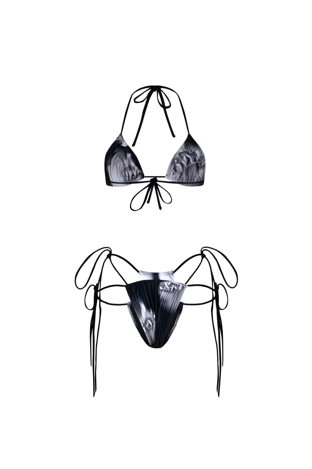 Wuen İstanbul-Wuen Black Silver Bikini Set-Bikini & Mayo-2-Milagron.com