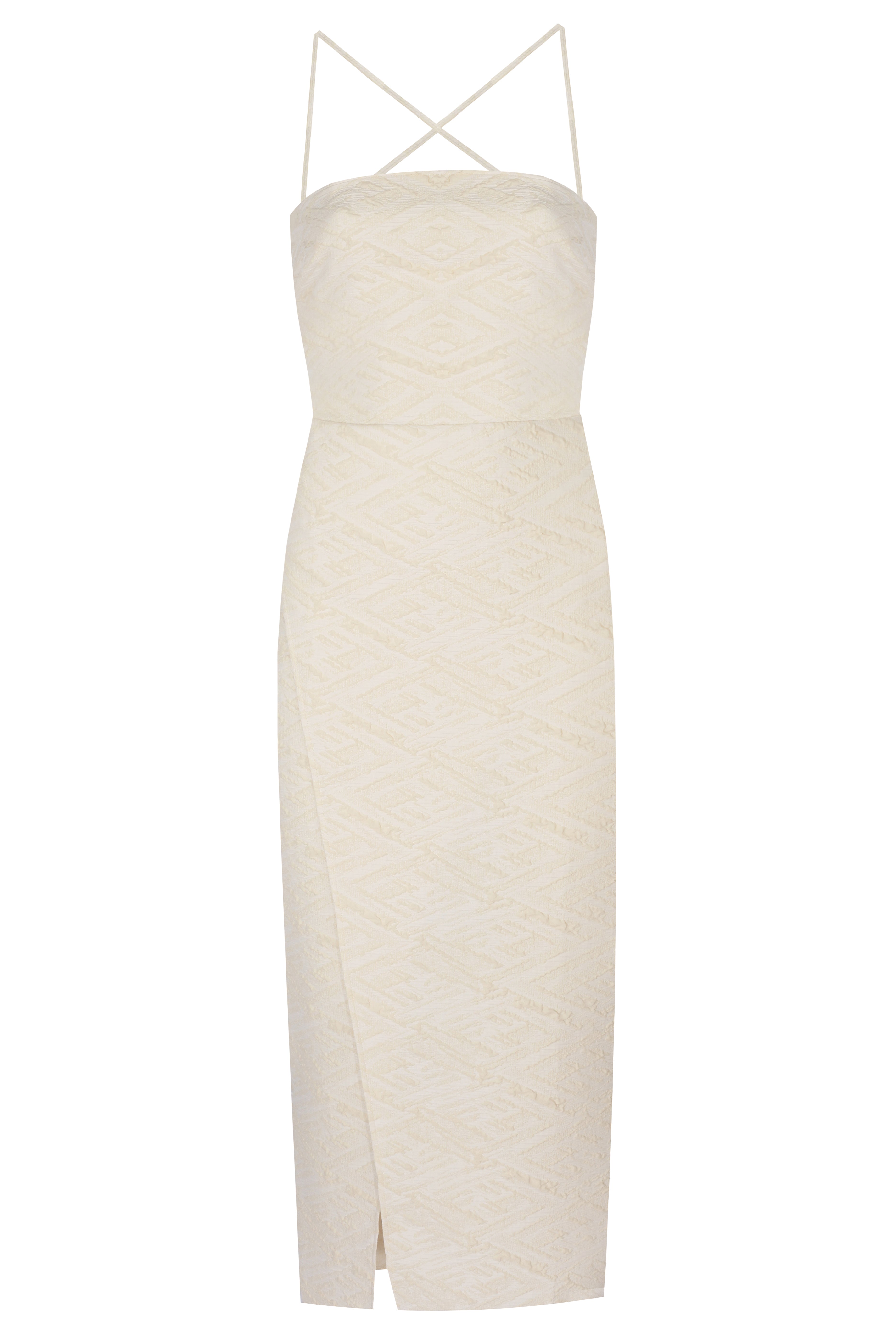 Yasemin Karagülle-Angela Dress Ecru-Elbise-1-Milagron.com