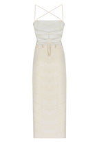 Yasemin Karagülle-Angela Dress Ecru-Elbise-2-Milagron.com