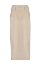 Yasemin Karagülle-Cassandra Skirt Beige-Etek-2-Milagron.com