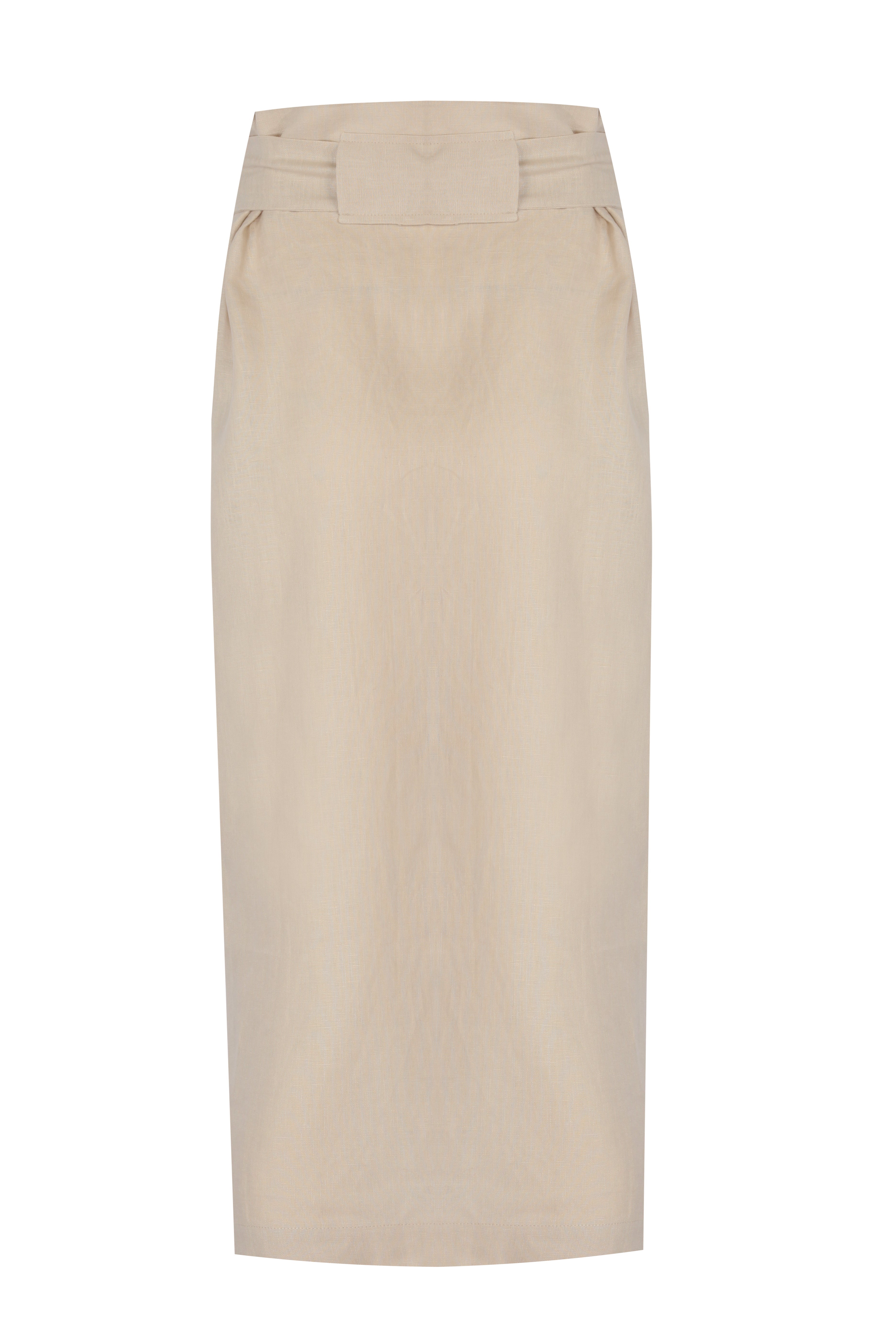 Yasemin Karagülle-Cassandra Skirt Beige-Etek-2-Milagron.com