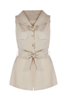 Yasemin Karagülle-Daisy Romper Beige-Tulum-1-Milagron.com