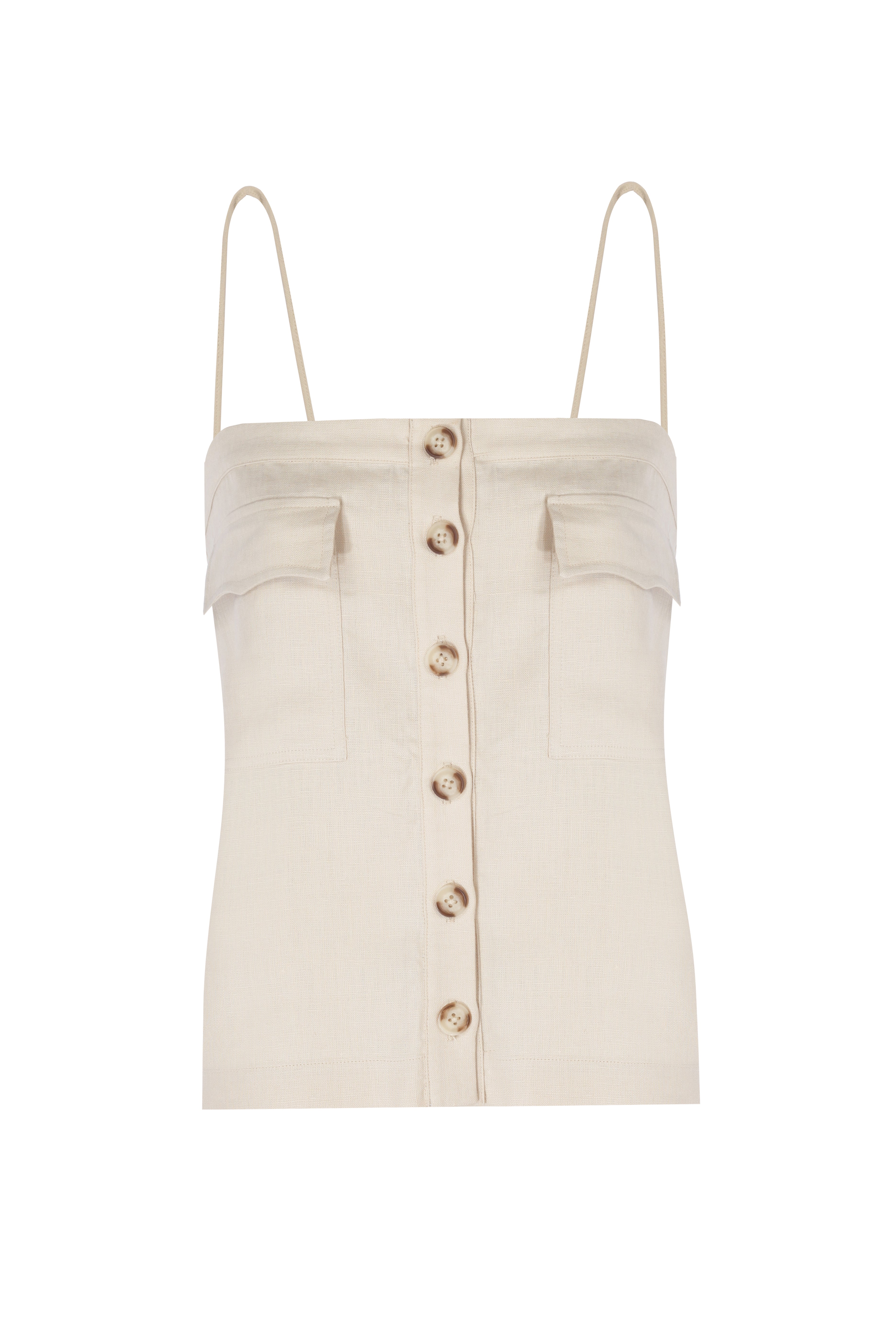 Yasemin Karagülle-Doriane Top Beige-Top-1-Milagron.com