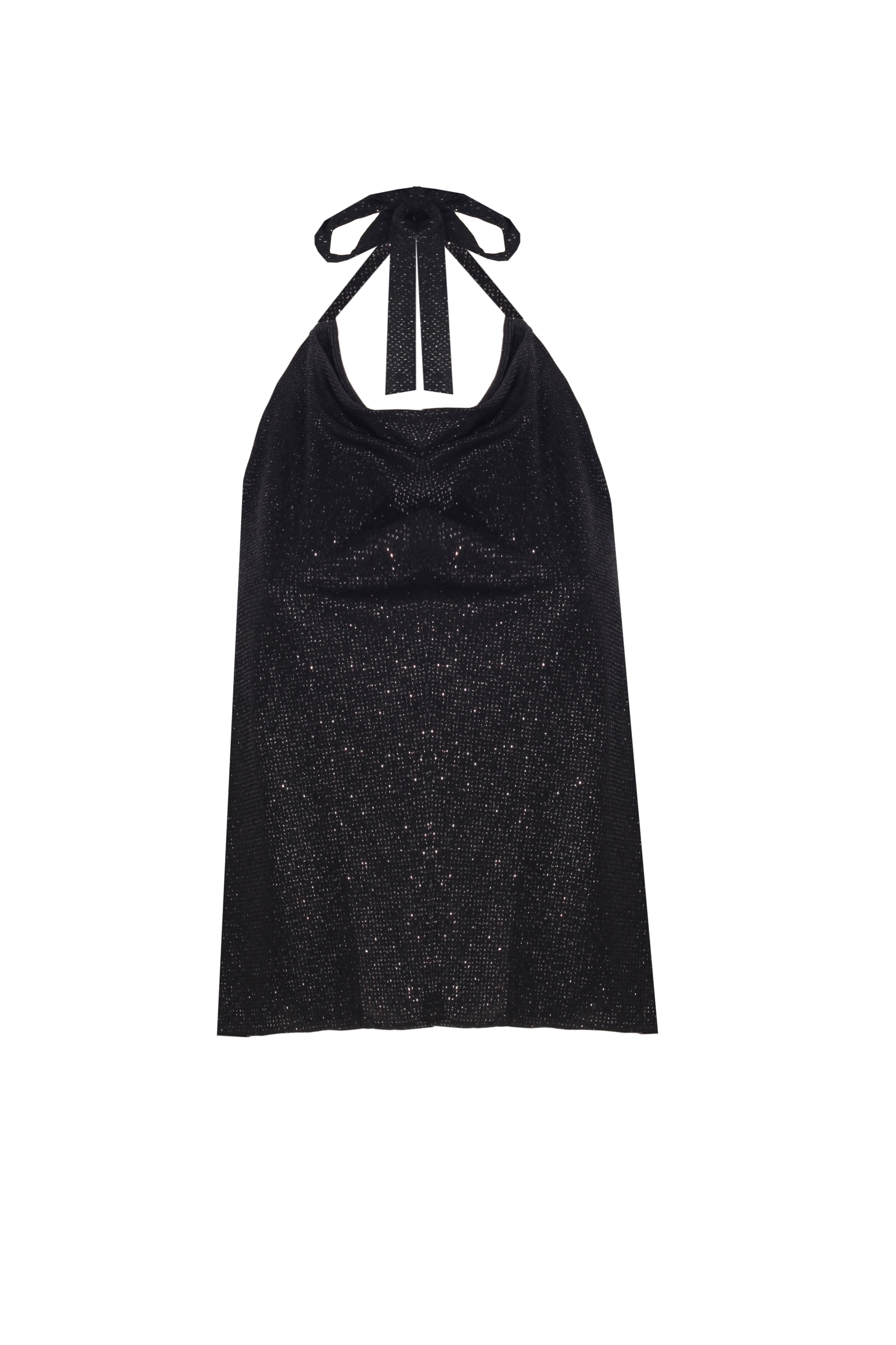 Yasemin Karagülle-Helen Top Shiny Black-Bluz-1-Milagron.com