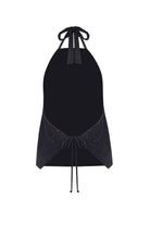 Yasemin Karagülle-Helen Top Shiny Black-Bluz-2-Milagron.com