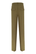 Yasemin Karagülle-Marlow Pants / Green-Kumaş Pantolon-2-Milagron.com
