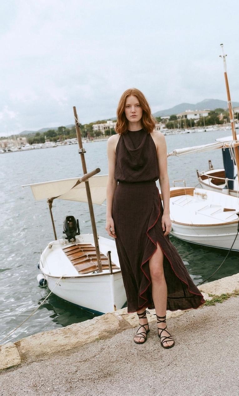 Olivia Skirt - Brown