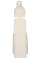 Yasemin Karagülle-Roxy Dress Ecru-Elbise-1-Milagron.com