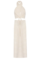 Yasemin Karagülle-Roxy Dress Ecru-Elbise-2-Milagron.com