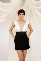 Amore Black & White. Mini Dress - 0