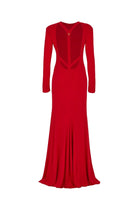 Yelda Alatekin-Bellatrix Red Maxi Dress-Elbise-5-Milagron.com