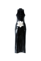 Yelda Alatekin-Blossom Black Midi Dress-Elbise-5-Milagron.com