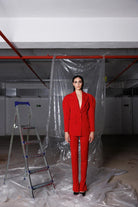 Yelda Alatekin-Capella Red Blazer-Ceket-3-Milagron.com