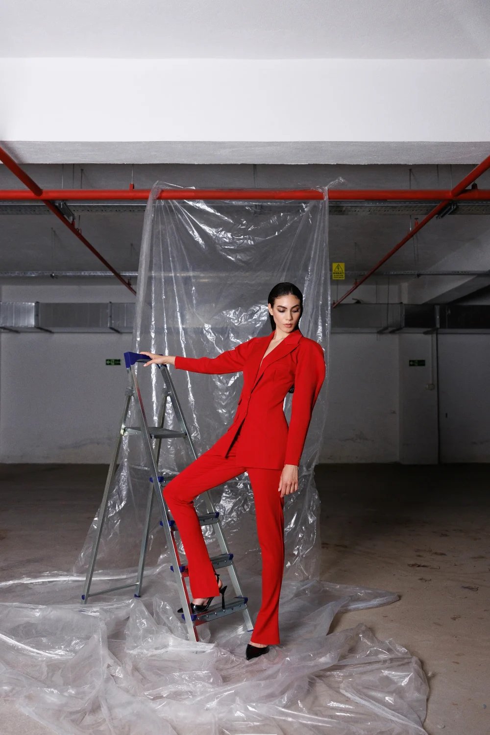 Yelda Alatekin-Capella Red Pants-Pantolon-1-Milagron.com