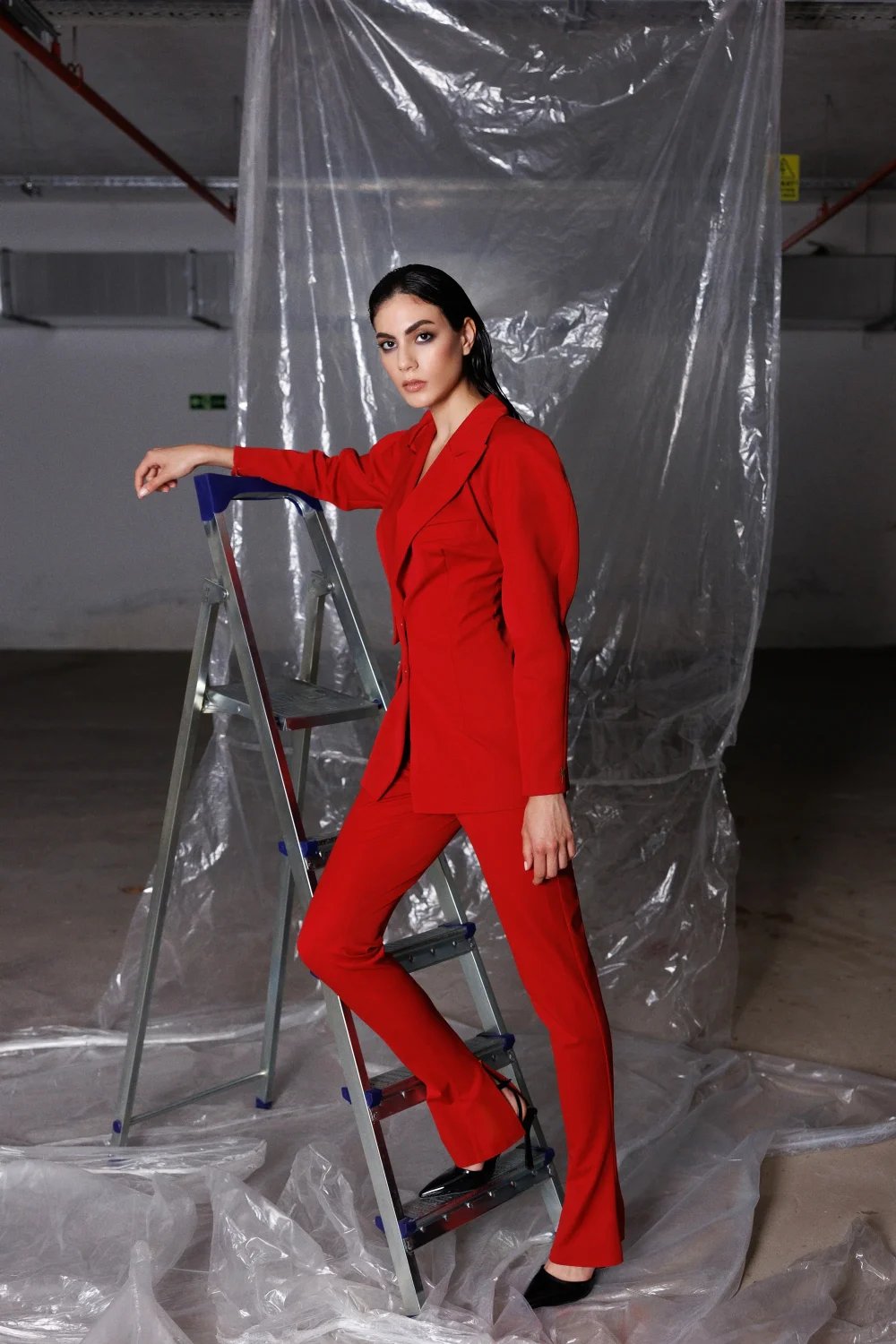 Yelda Alatekin-Capella Red Pants-Pantolon-2-Milagron.com