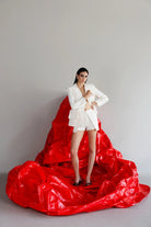 Yelda Alatekin-Leo Ecru Skort-Etek-2-Milagron.com